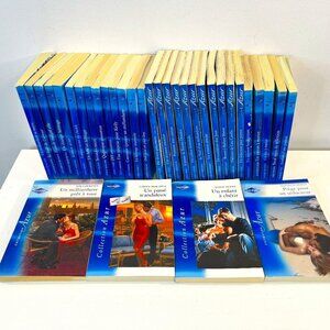 Lot of 34 "Harlequin Azur" French Paperback Romance Novels - Excellent condition